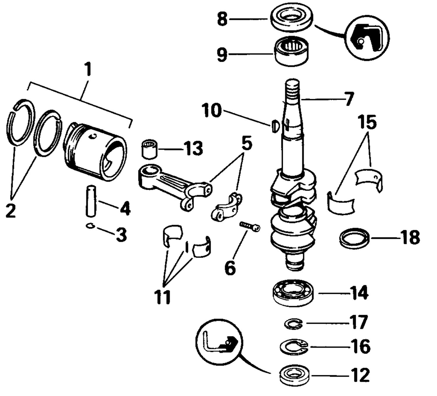 CRANKSHAFT & PISTON