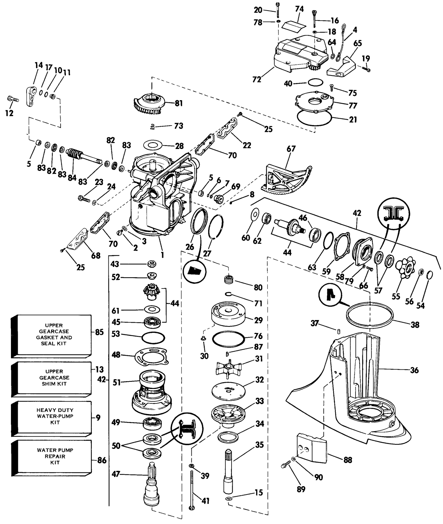 UPPER GEARCASE GROUP