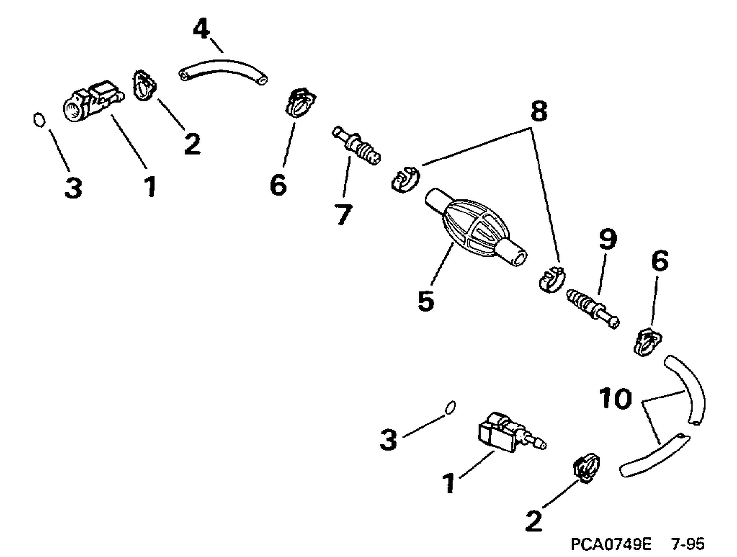 FUEL HOSE & PRIMER BULB -- 5/16 IN. I.D.
