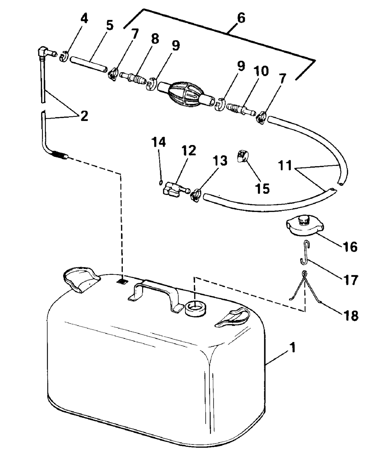 FUEL TANK WITHOUT GAUGE