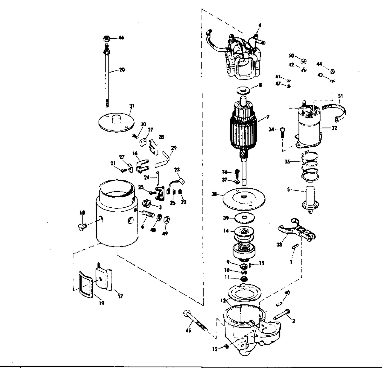 STARTER MOTOR GROUP 120 & 140 HP