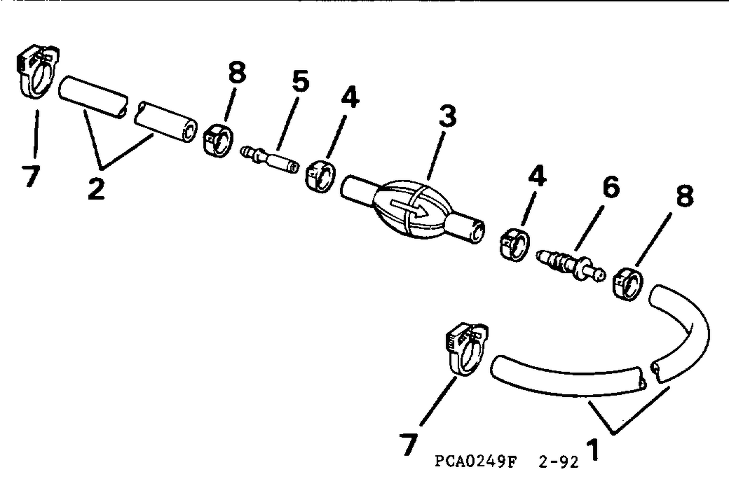 PRIMER BULB & HOSE KIT - 3/8 IN. I.D. HOSE