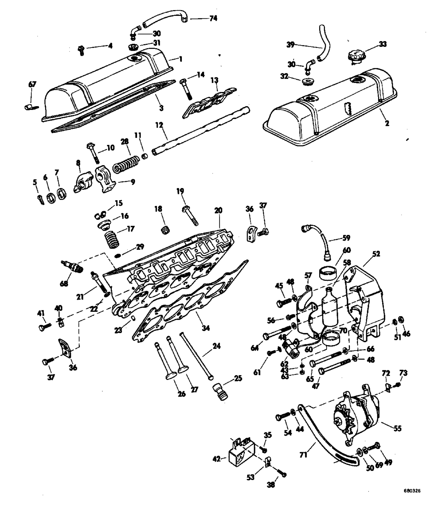 HEAD AND ROCKER ARM GROUP