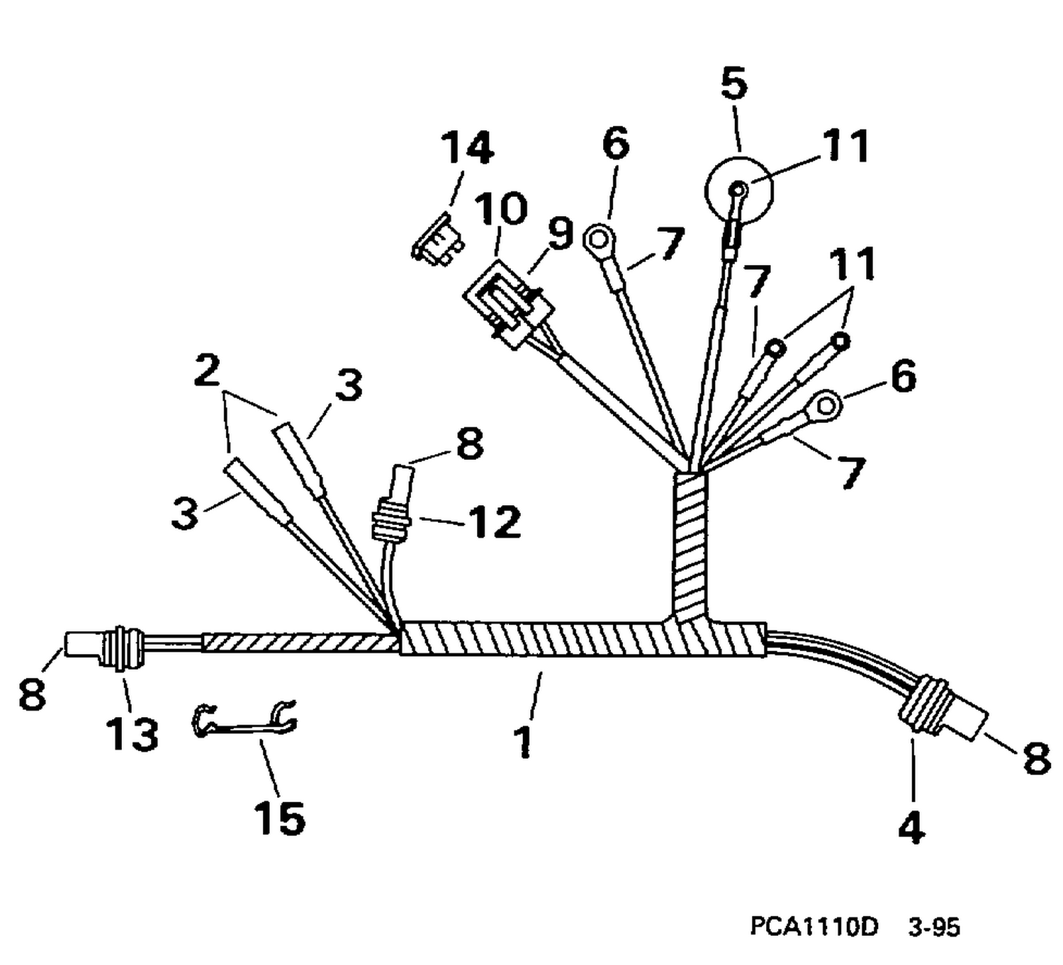 MOTOR CABLE -- TE MODELS