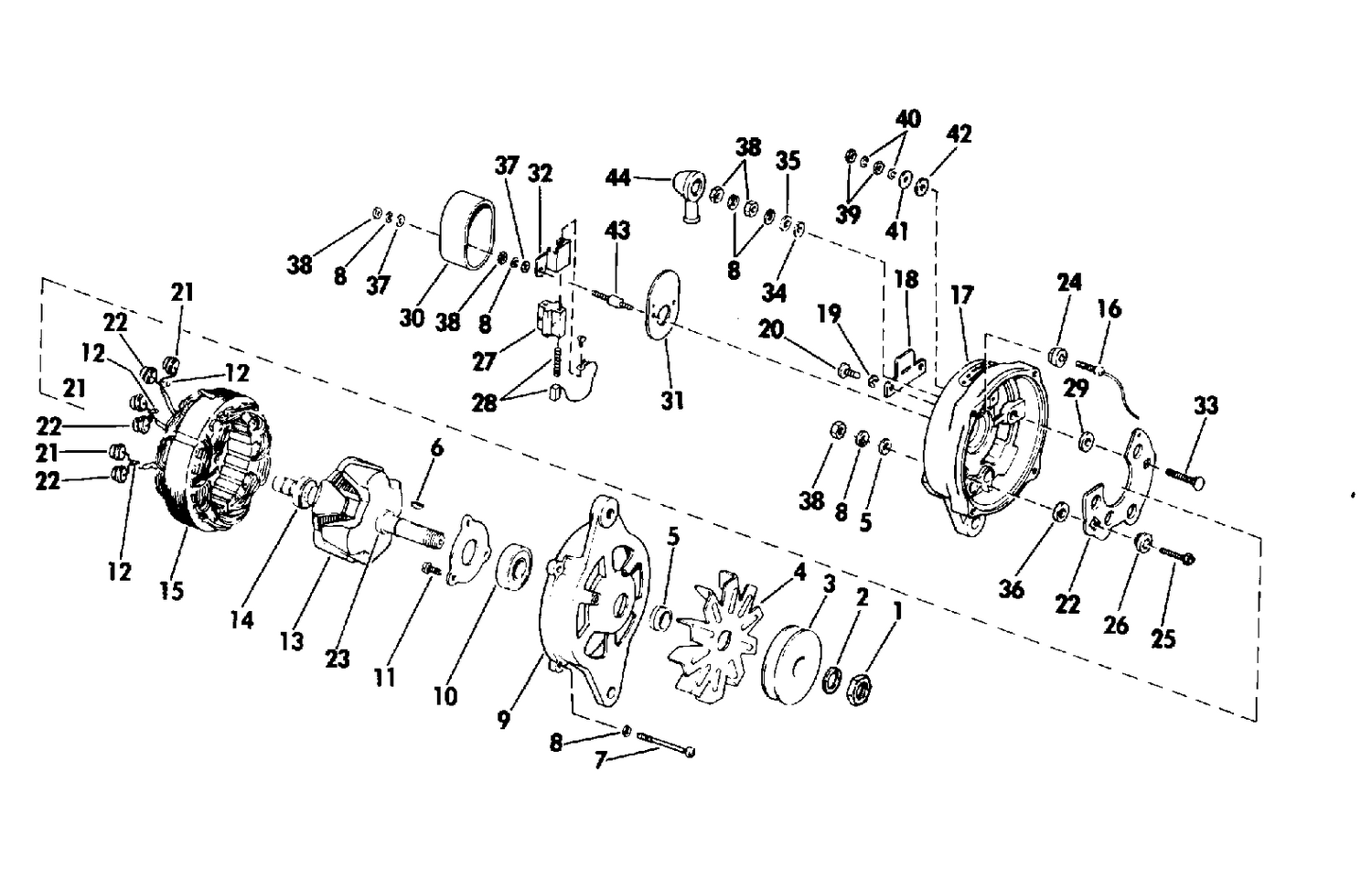 ALTERNATOR GROUP PRESTOLITE ALK-6222AY