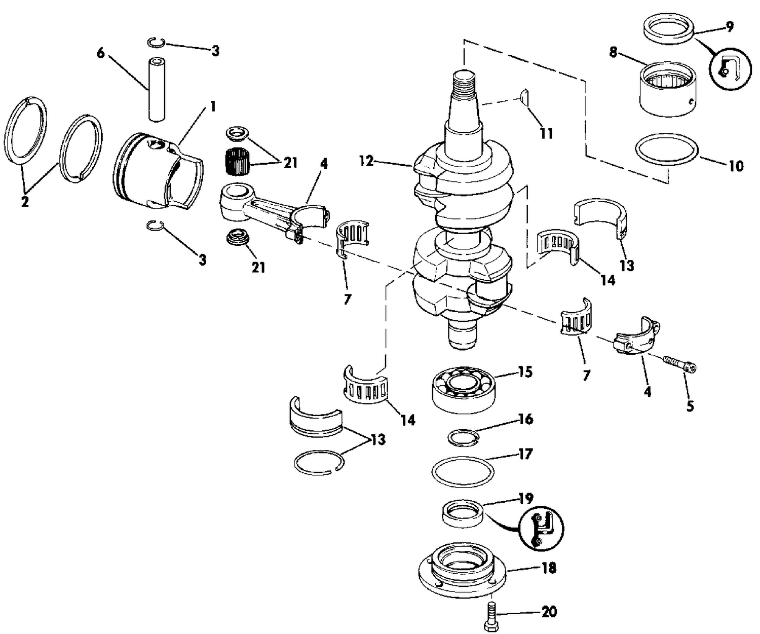 CRANKSHAFT & PISTON