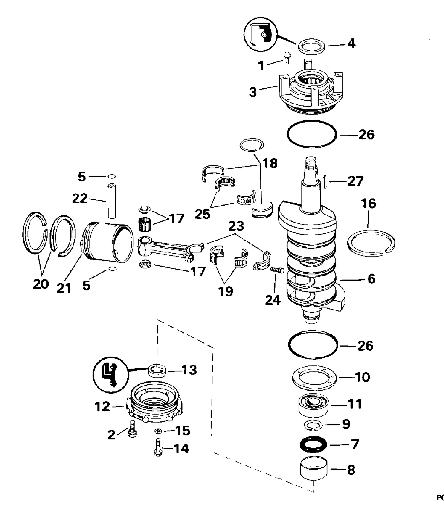 CRANKSHAFT & PISTON