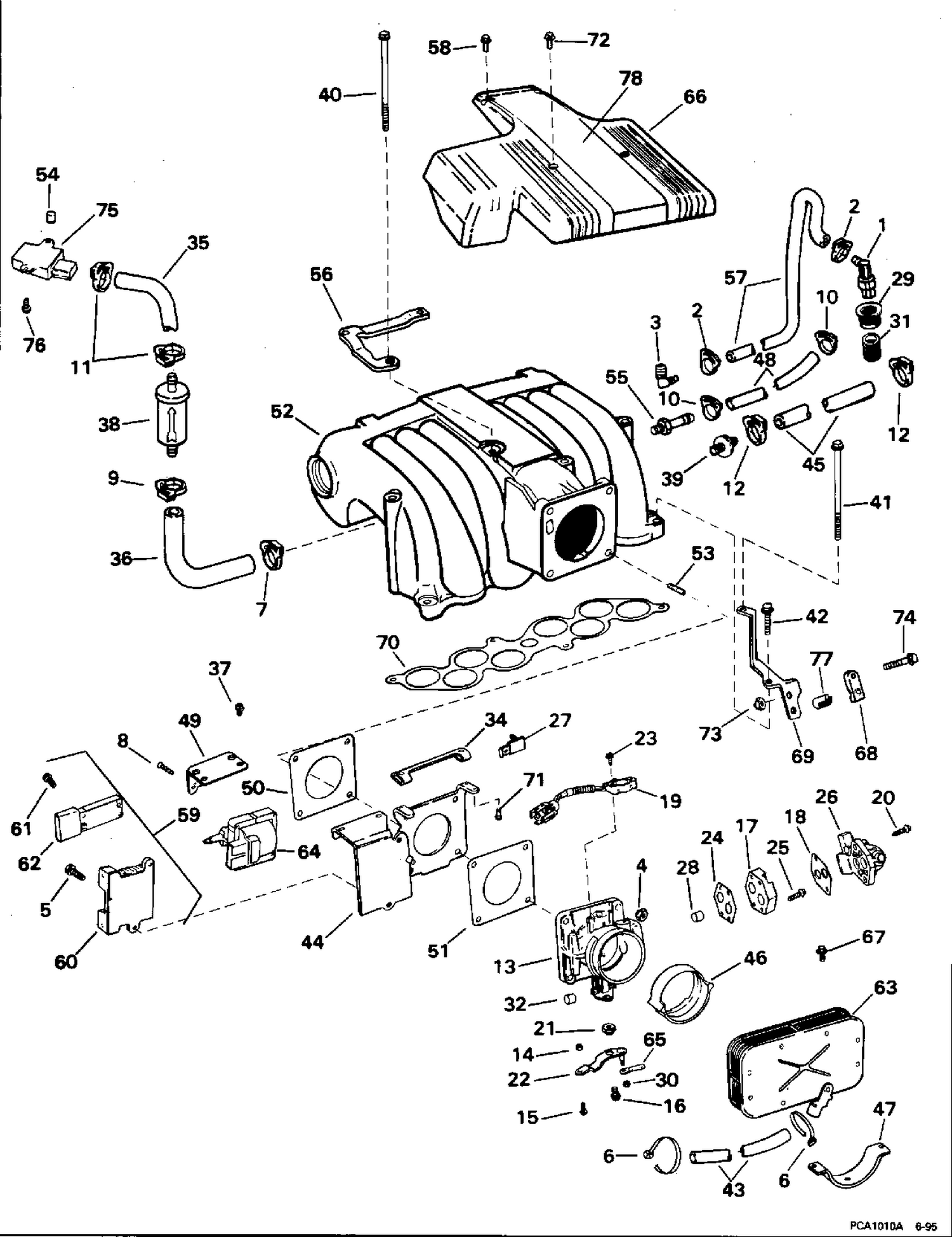 UPPER INTAKE MANIFOLD - 5.8 LITRE MODELS