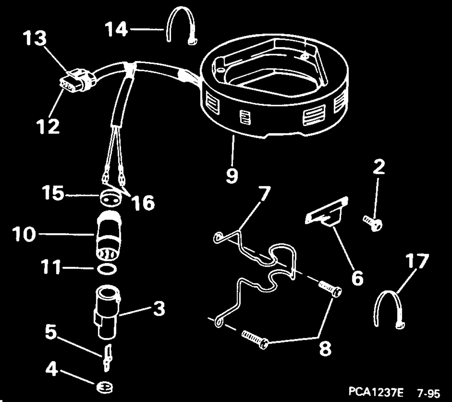 AC LIGHTING KIT -- 9.9, 15 (4-STROKE) & 25, 35 (3-CYLINDER)