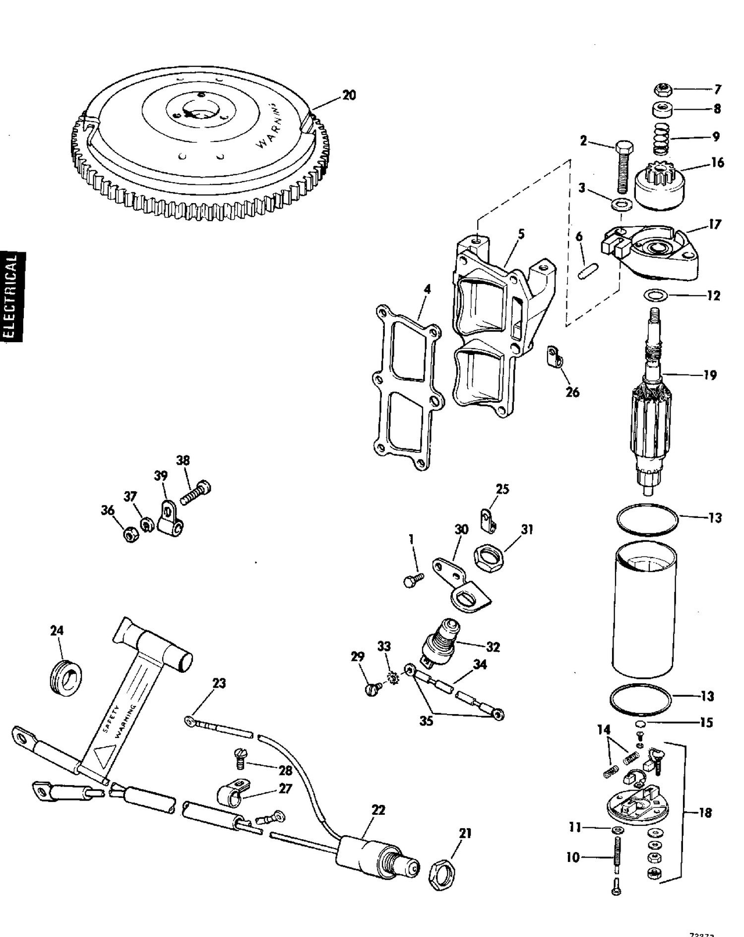 ELECTRIC STARTING KIT 9.9 - 15