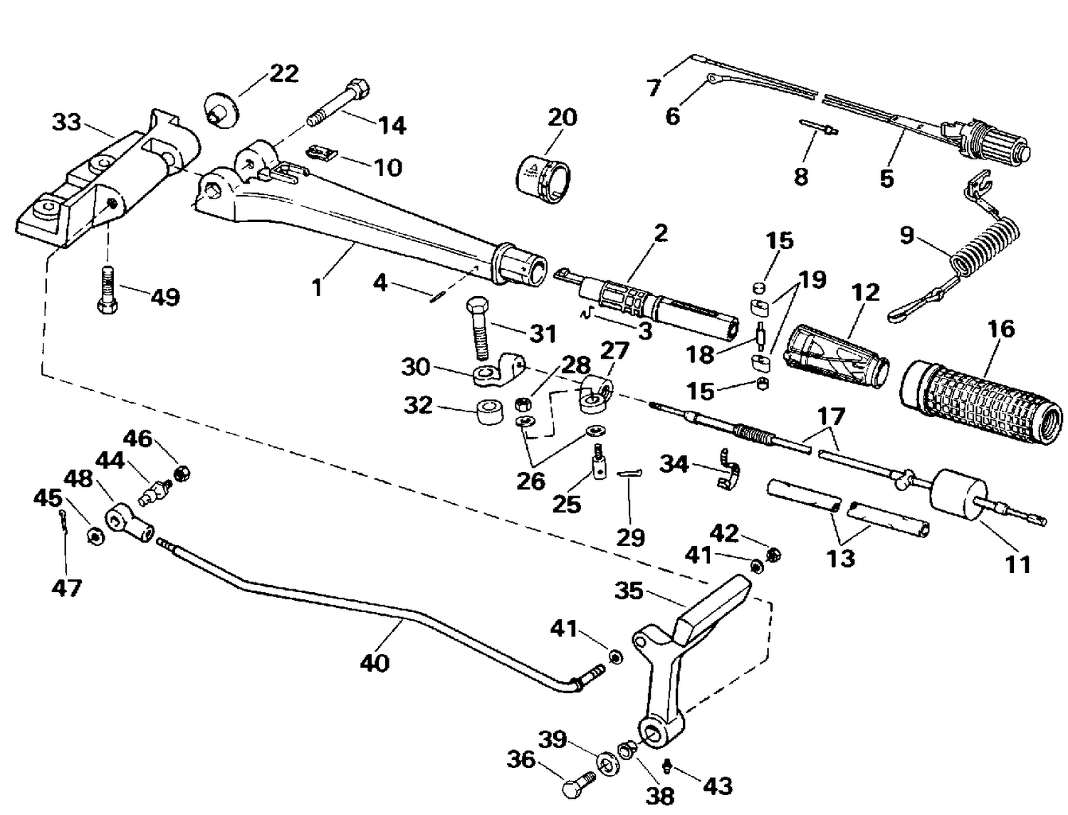 STEERING AND SHIFT HANDLE