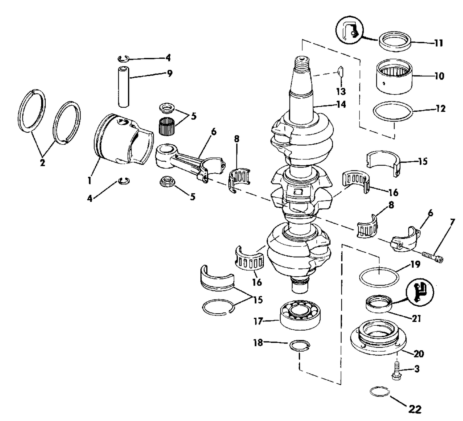 CRANKSHAFT & PISTON