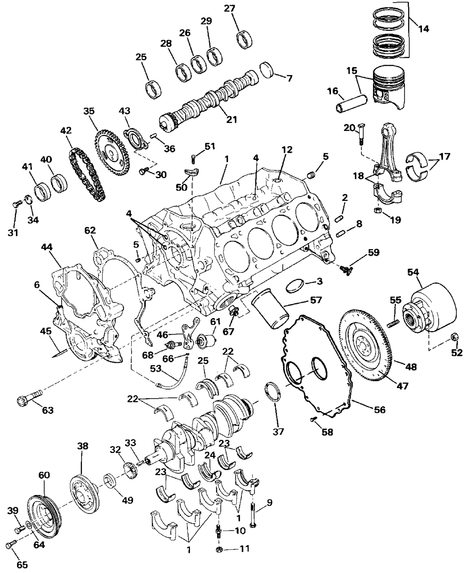 CRANKCASE - 5.8 LITRE