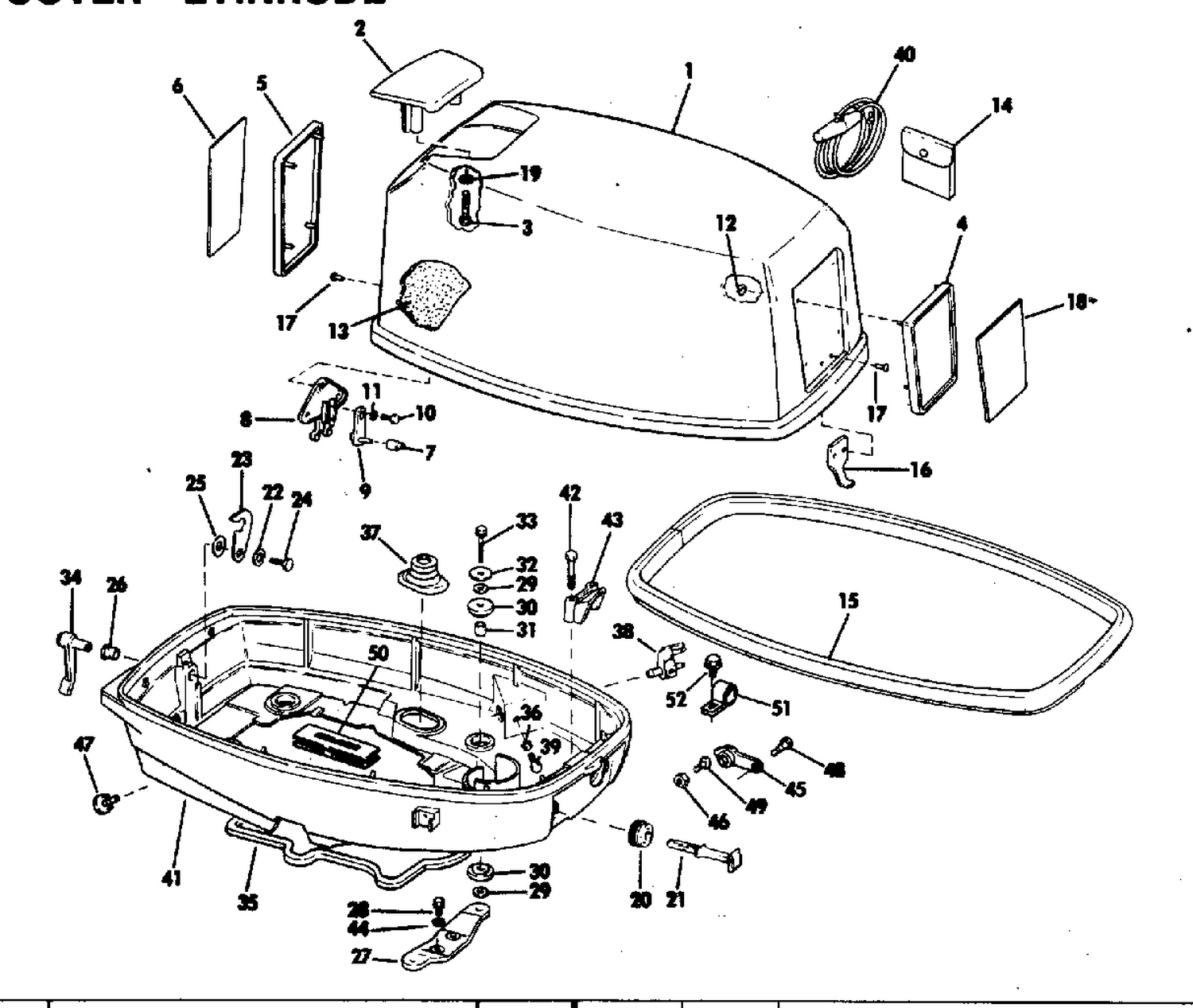 MOTOR COVER-EVINRUDE