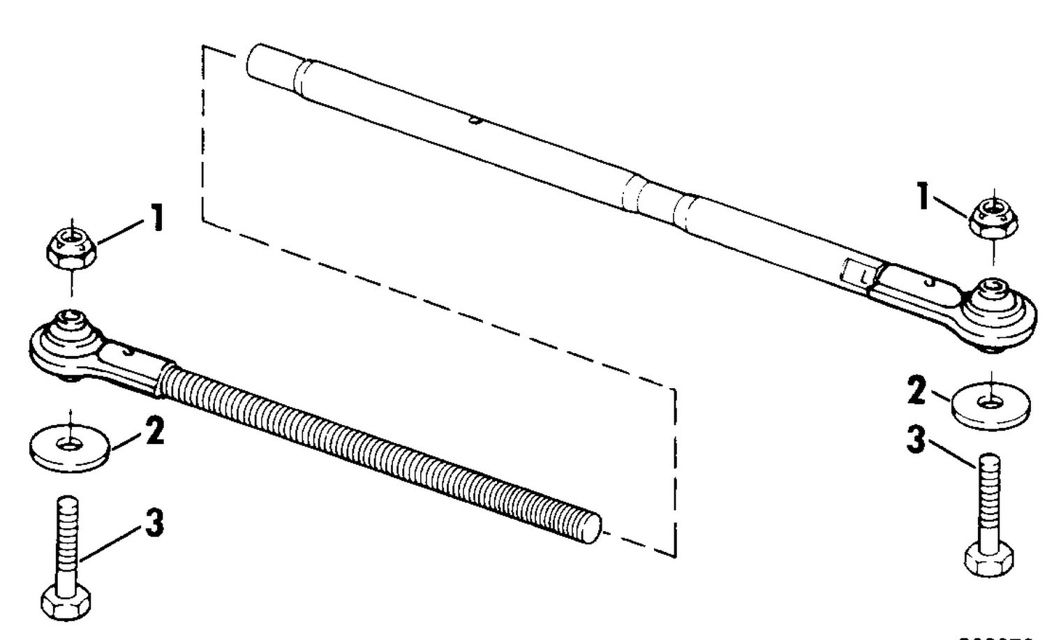 ADJUST. TIE BAR 40-V6 DUAL ENG & 40-V6 DUAL ENG EXT. CENTER