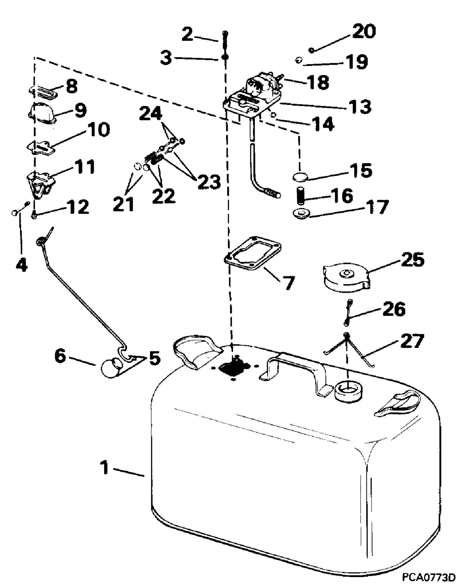 FUEL TANK WITH GAUGE