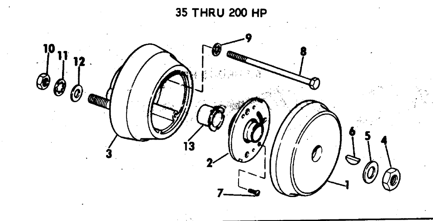 90 DEGREES BEZEL KIT-FRICTION ADJUSTING 35 THRU 200 HP