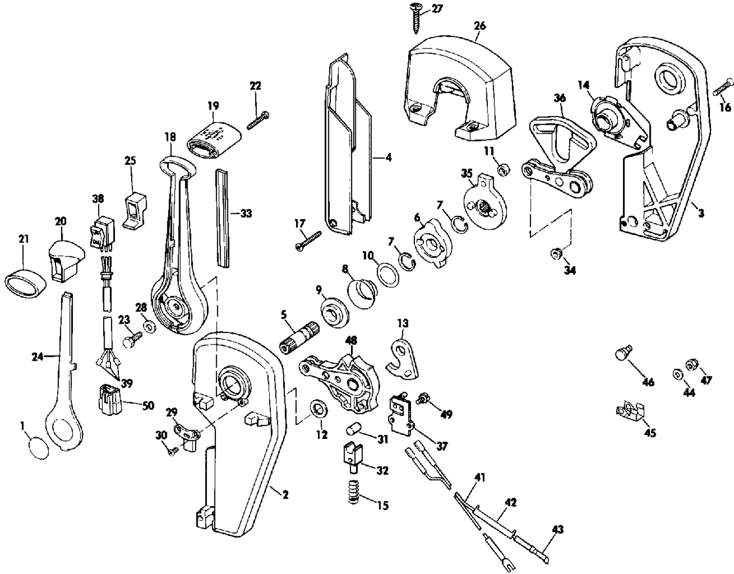 REMOTE CONTROL ASSEMBLY - BINNACLE MOUNT