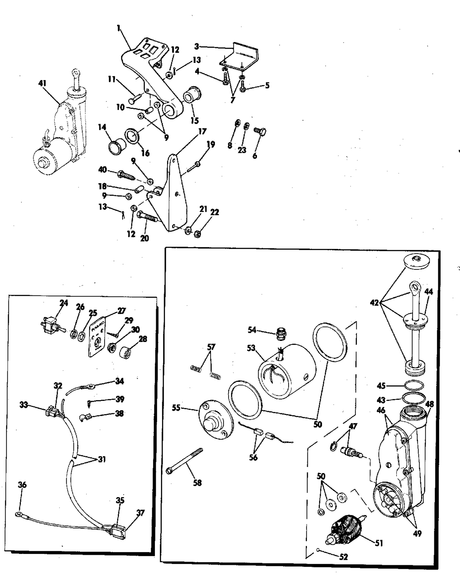 POWER TILT KIT 65 HP SHORT SHAFT MODELS