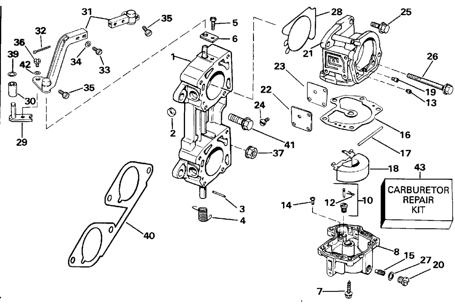 CARBURETOR AND LINKAGE
