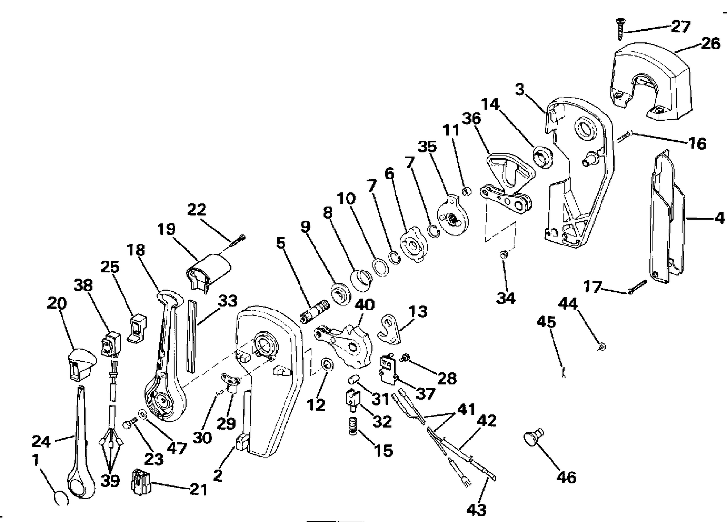 REMOTE CONTROL ASSEMBLY - BINNACLE MOUNT