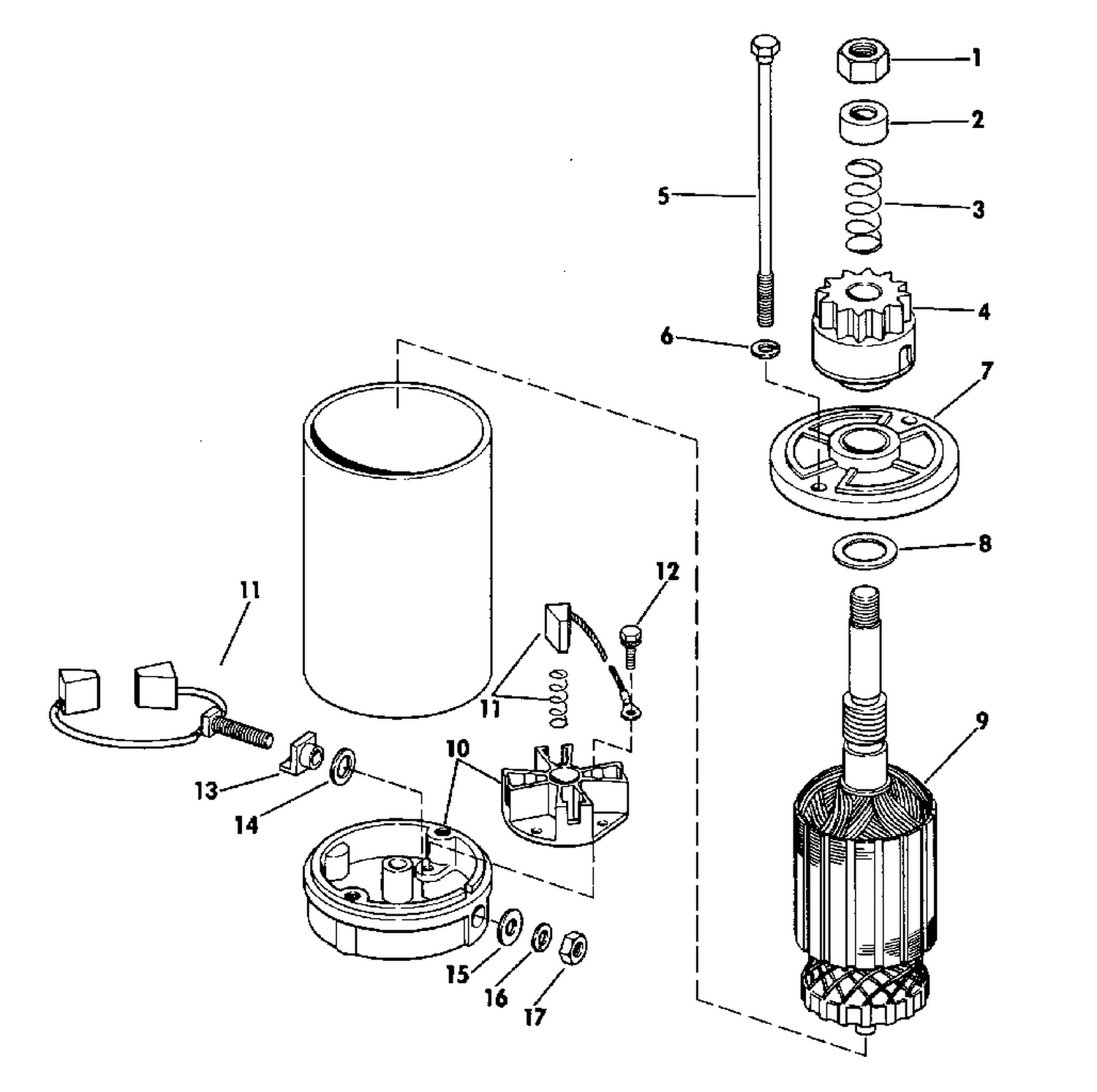 ELECTRIC STARTER AMERICAN BOSCH SMH 12B43