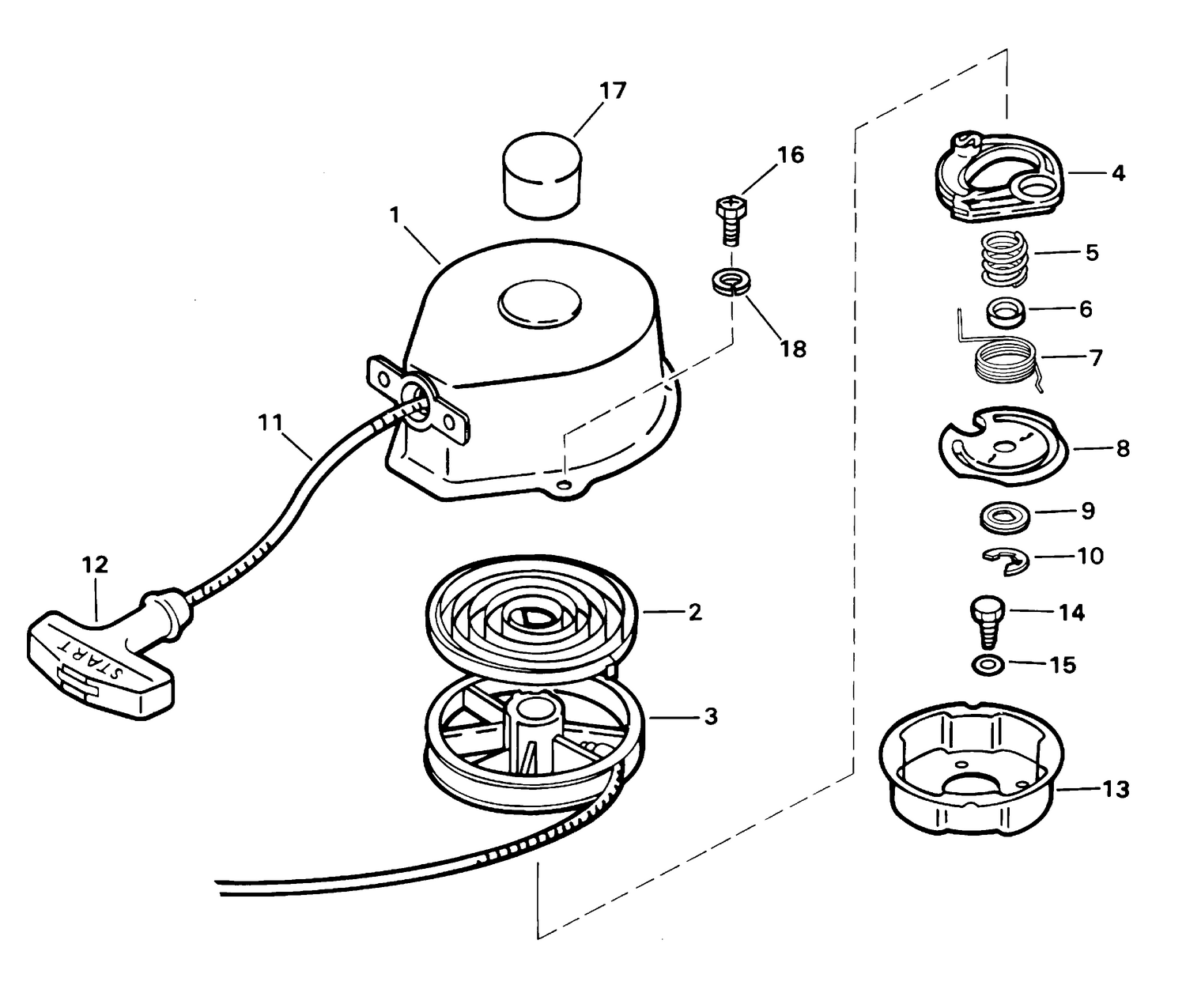 RECOIL STARTER ASSEMBLY