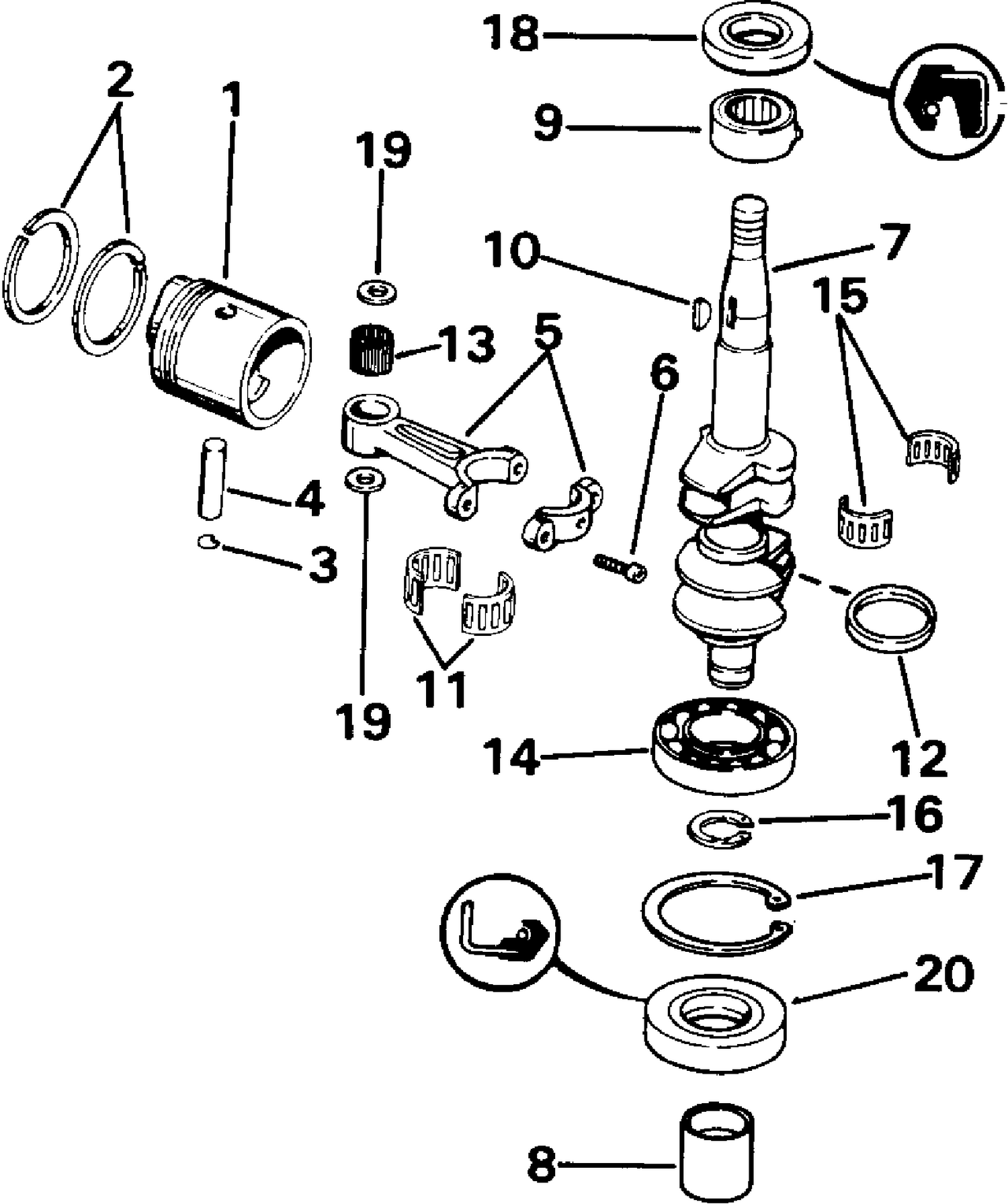 CRANKSHAFT & PISTON