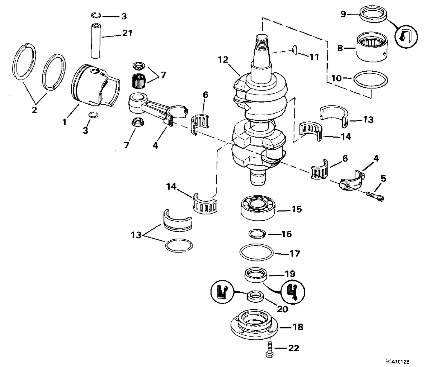 CRANKSHAFT & PISTON