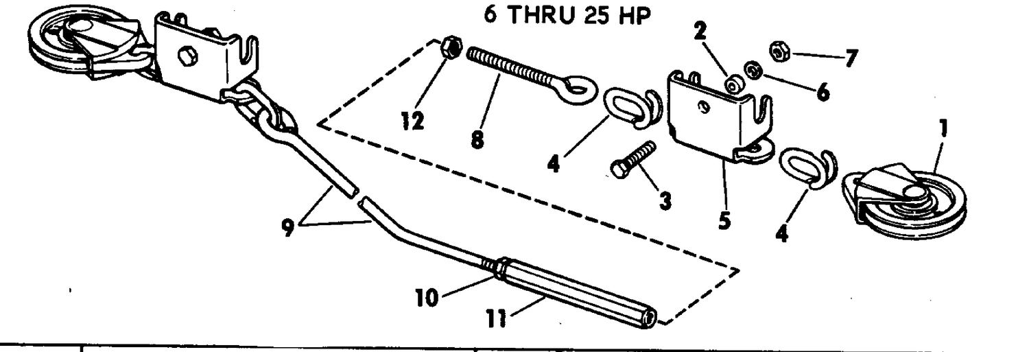 REMOTE CONTROL AND STEERING CON KITS 6 - 25 HP TWIN MOTOR