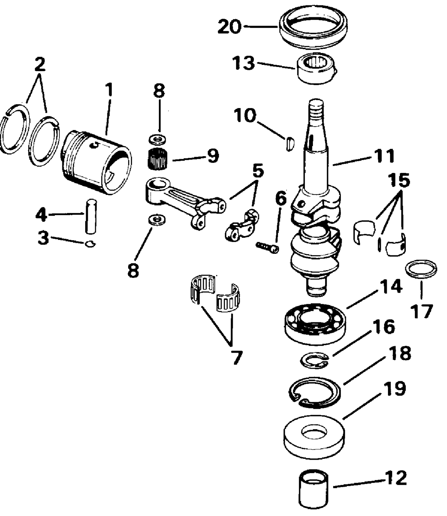 CRANKSHAFT & PISTON