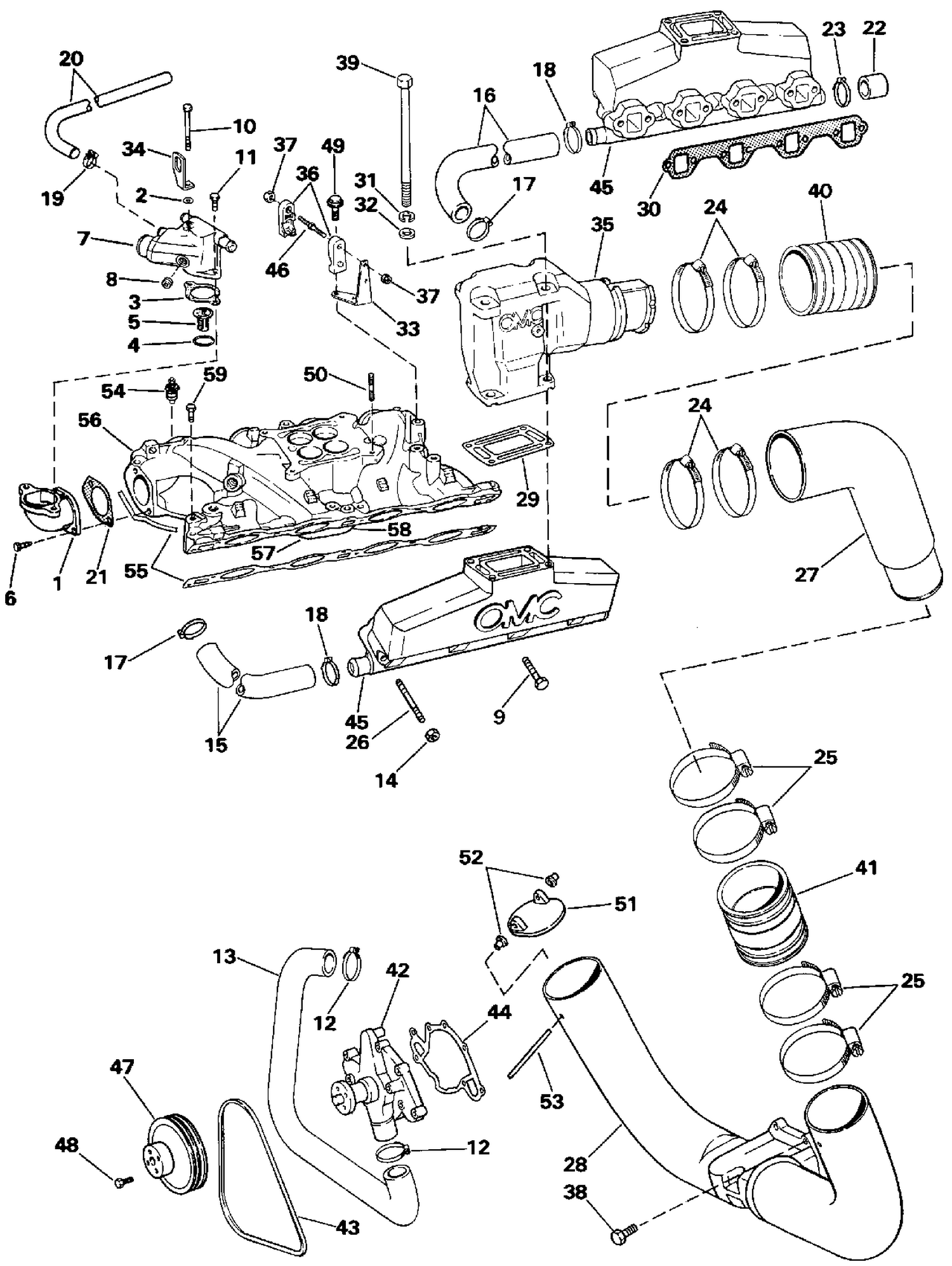 INTAKE MANIFOLD, EXHAUST & COOLING