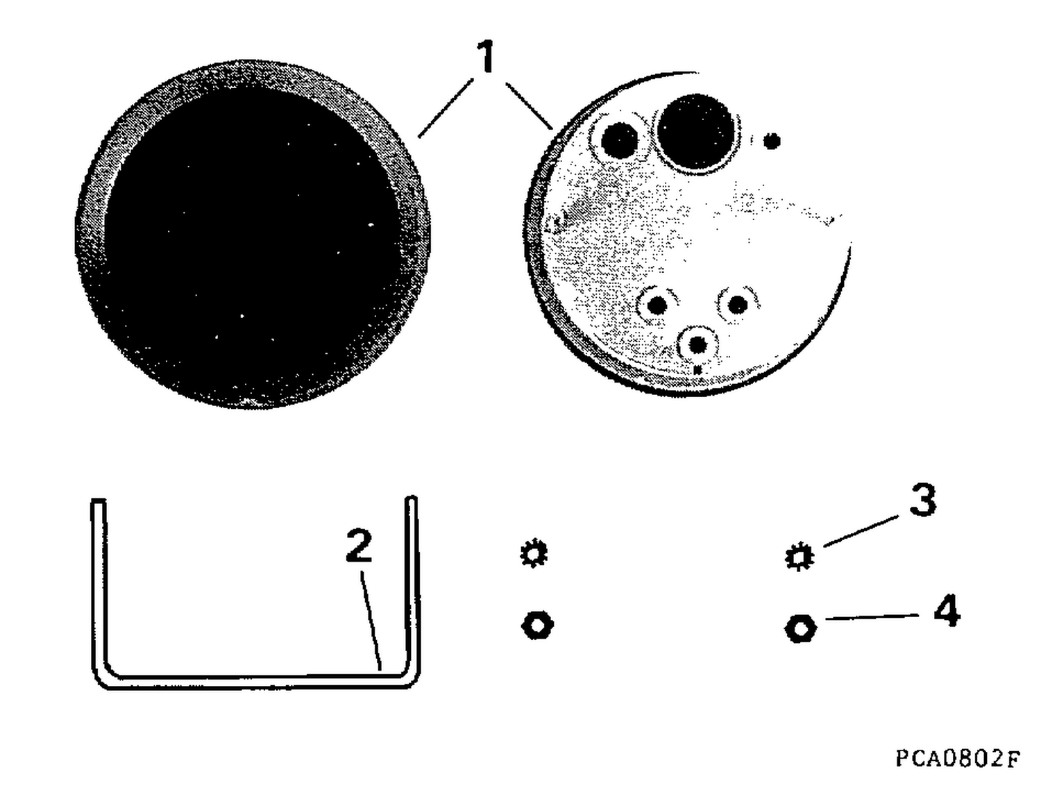 BEZEL ASSEMBLY -- HOLE PLUG -- 3 IN. GAUGE