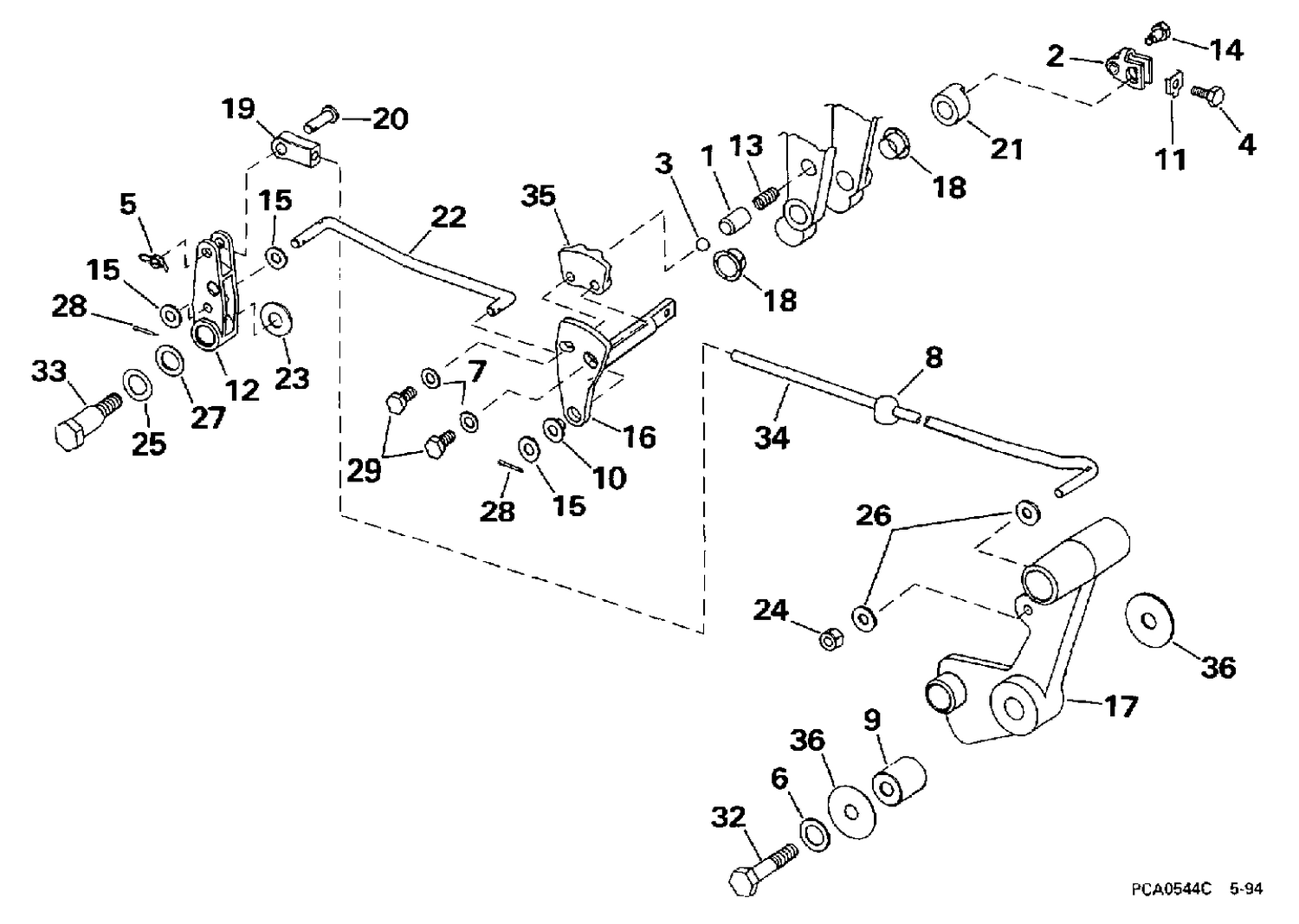SHIFT & THROTTLE LINKAGE (CONTINUED)