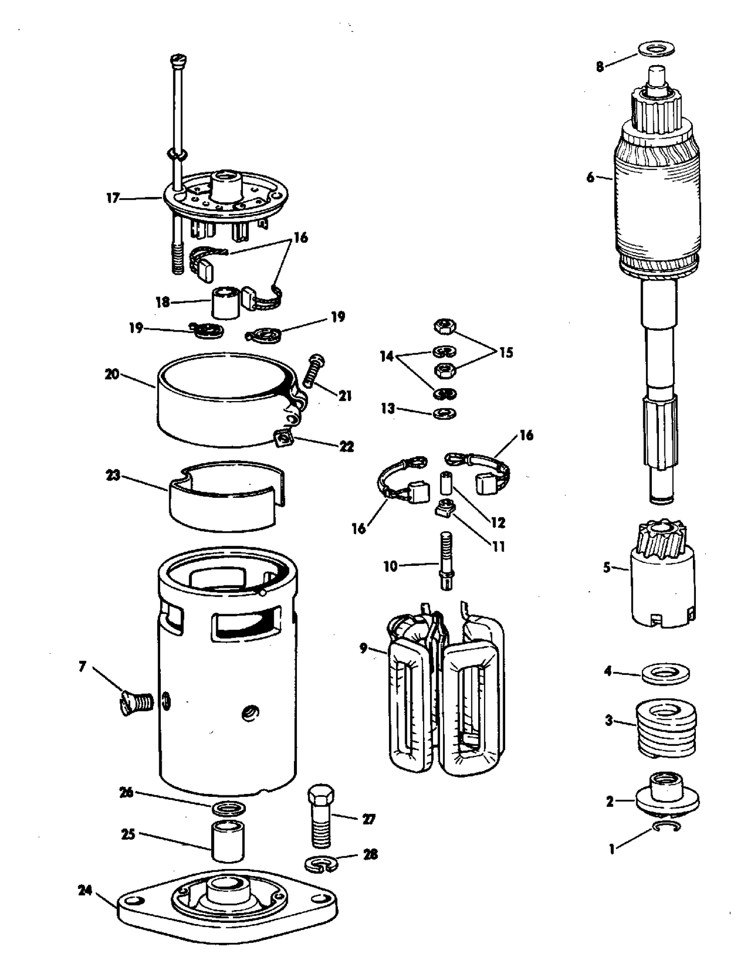 STARTER MOTOR GROUP 90 HP
