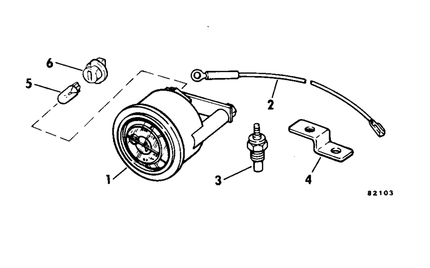 OUTBOARD WATER TEMP GAUGE KIT