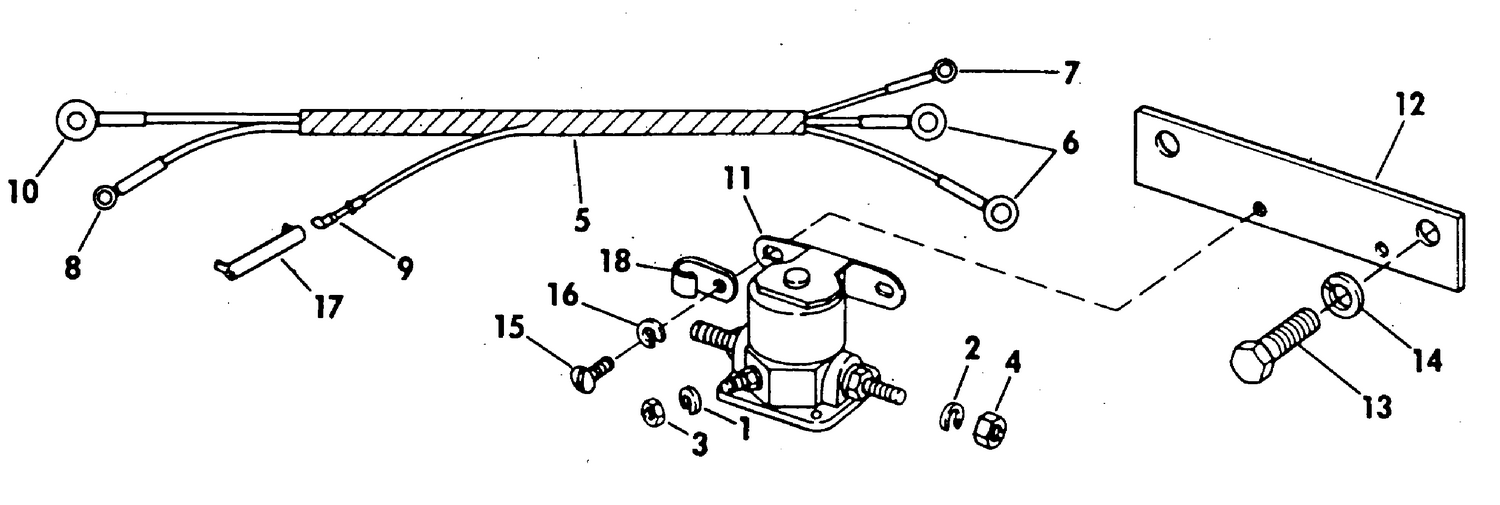 STARTER SOLENOID & CABLE ASSEMBLY 120,140,WITHOUT SELECTRIM
