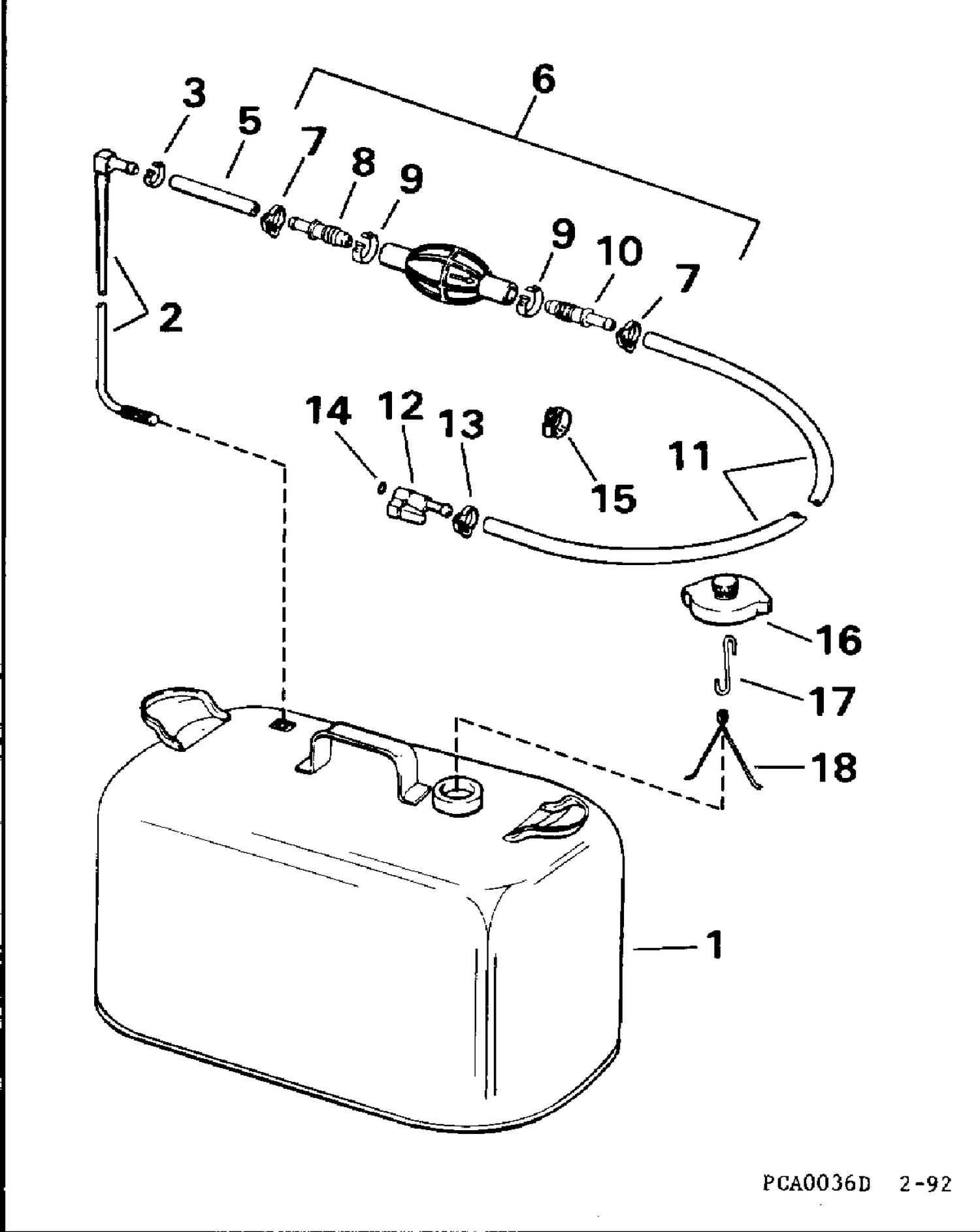 FUEL TANK WITHOUT GAUGE