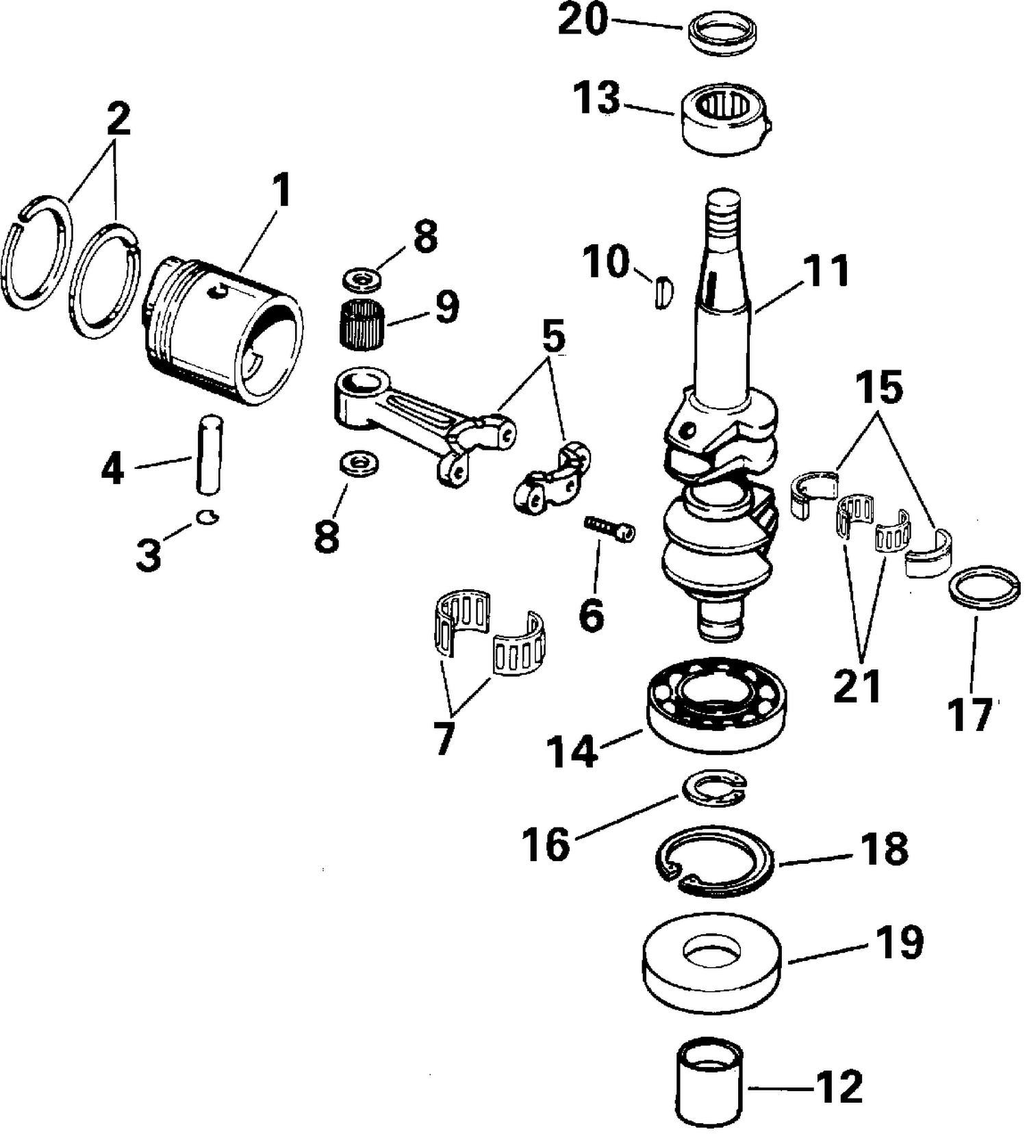 CRANKSHAFT & PISTON
