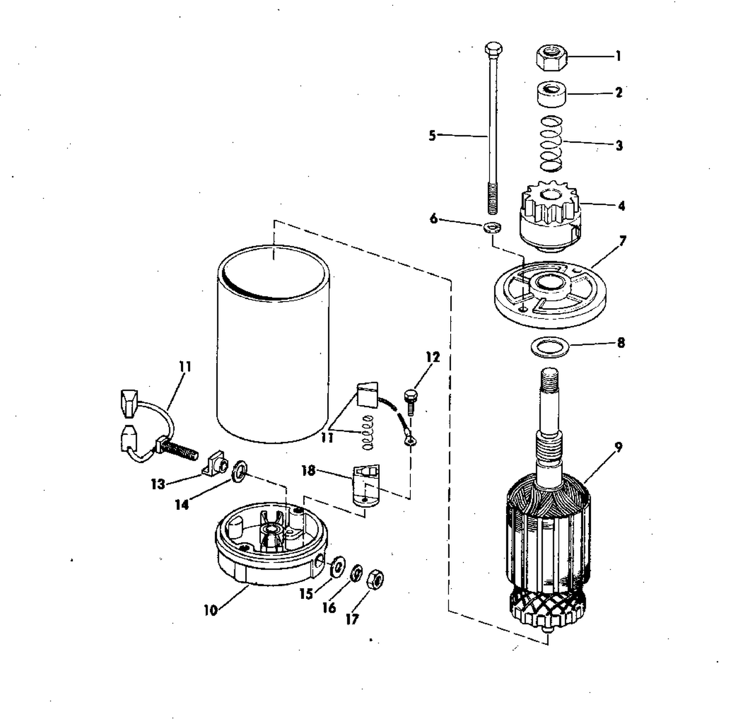 ELECTRIC STARTER AMERICAN BOSCH SMH 12B41 & 12B43