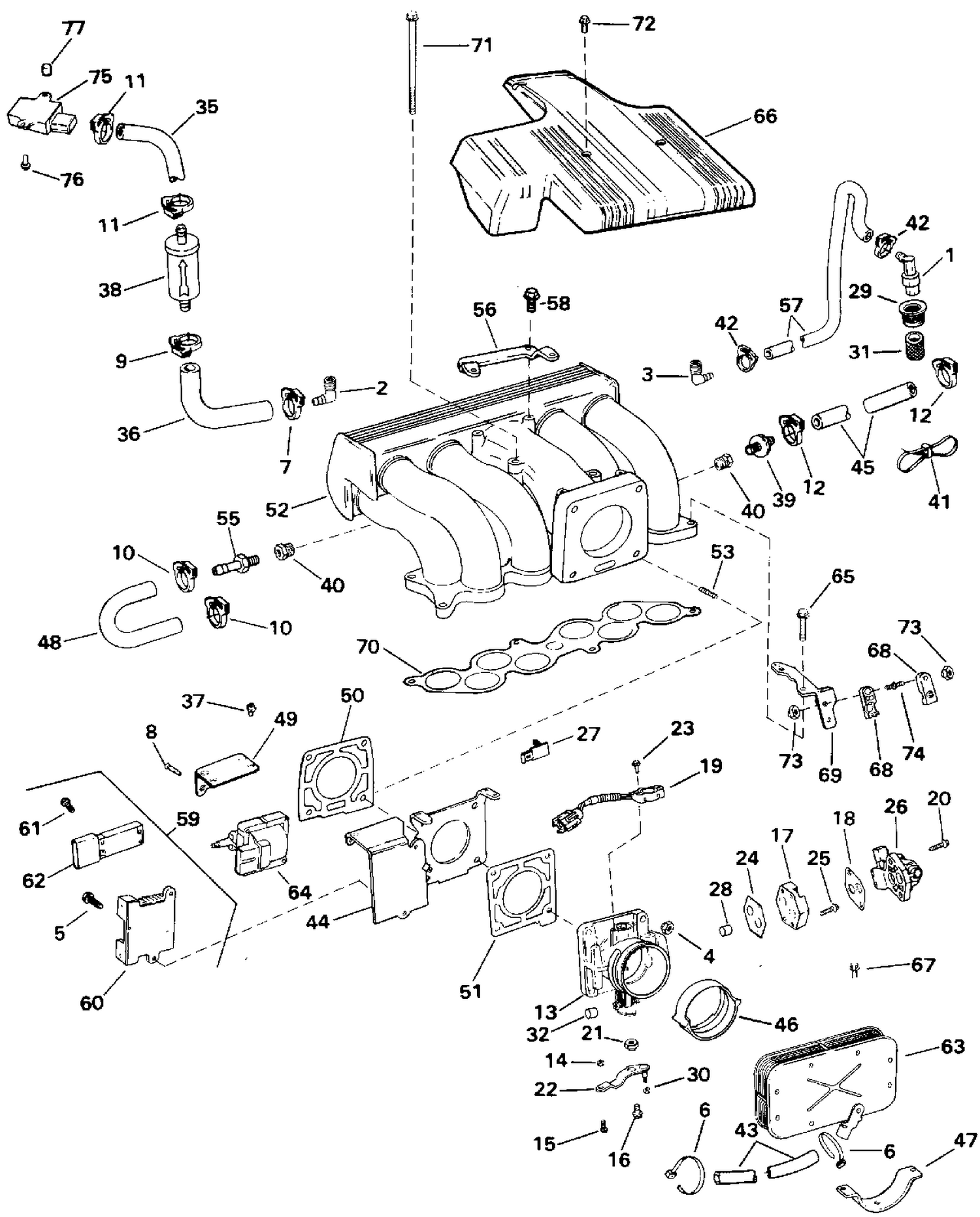 UPPER INTAKE MANIFOLD - 58FAPPJVB & 58FAPEJVB MODELS