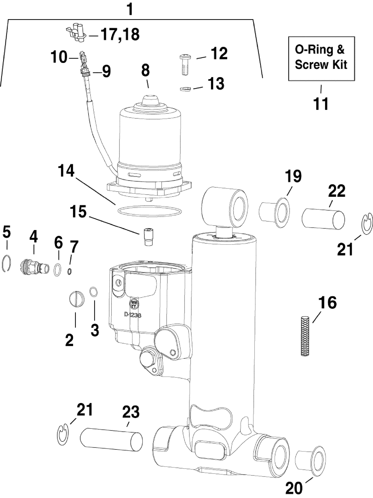 TRIM & TILT HYDRAULIC ASSEMBLY