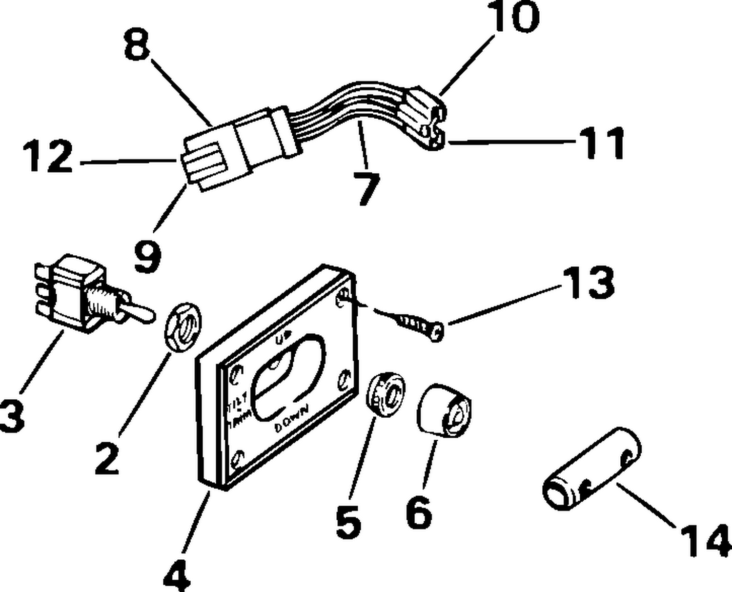 TRIM/TILT SWITCH KIT - DUAL ENGINE