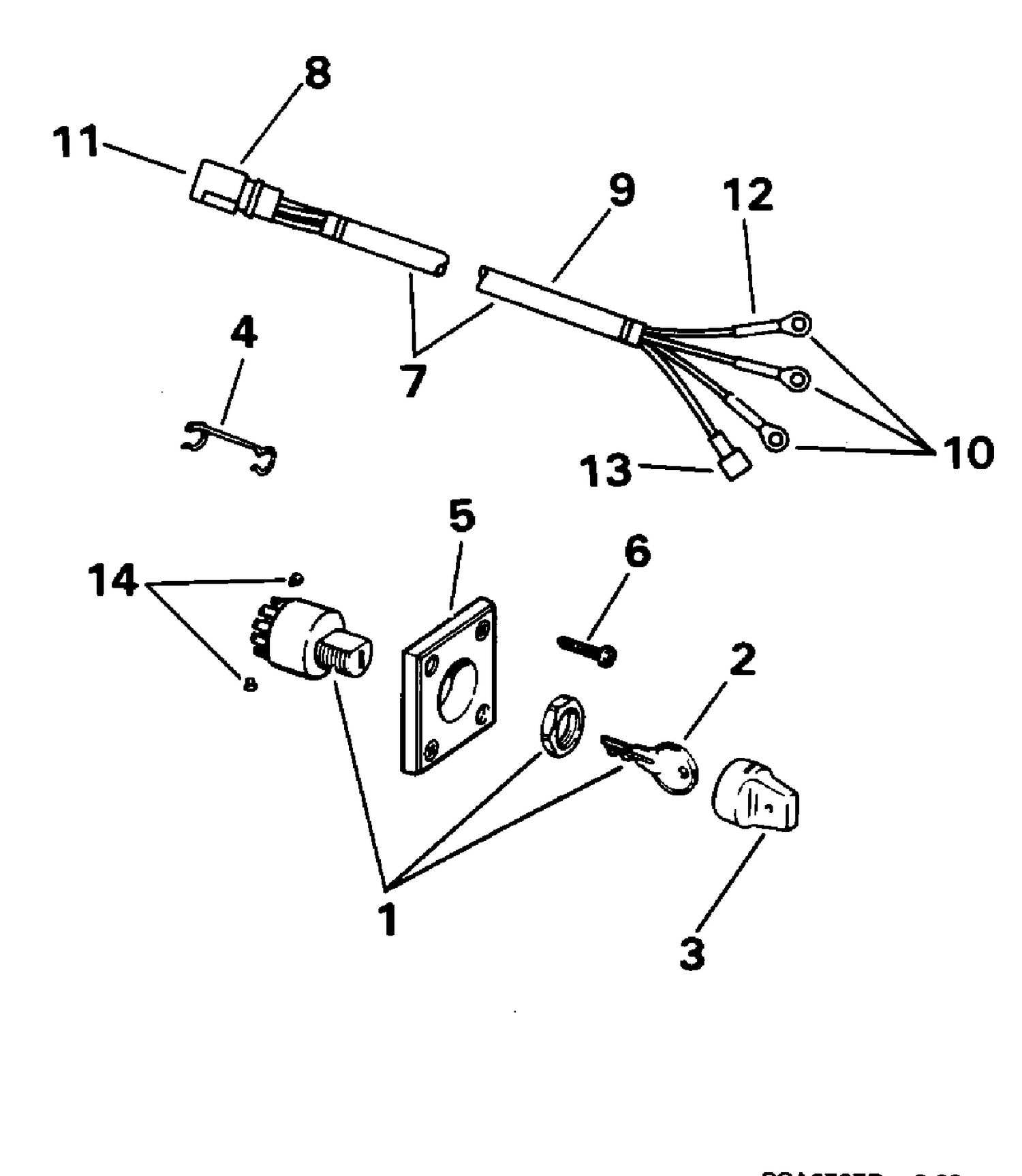 IGNITION SWITCH & CABLE