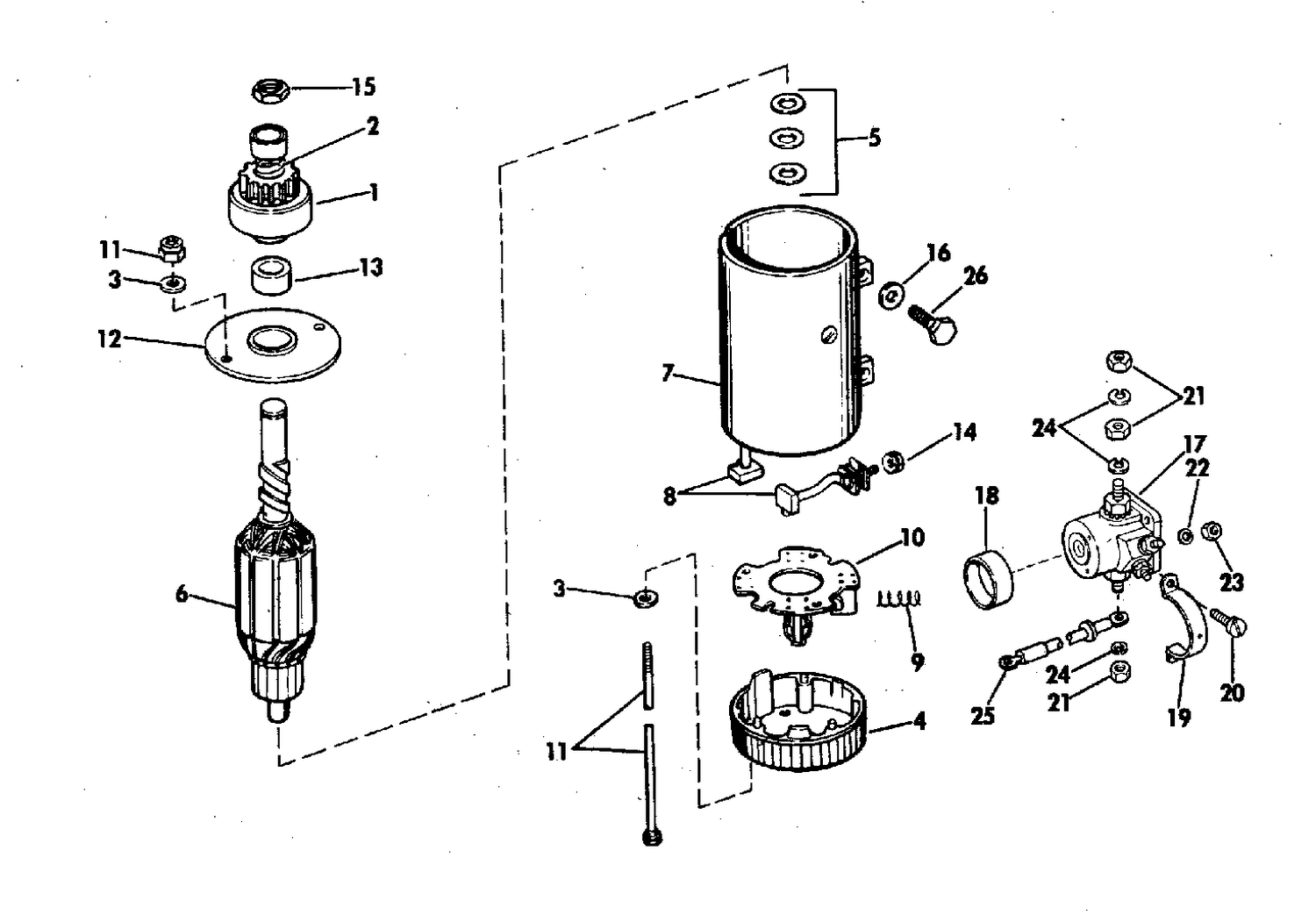 ELECTRIC STARTER & SOLENOID PRESTOLITE MODELS MGD-4007