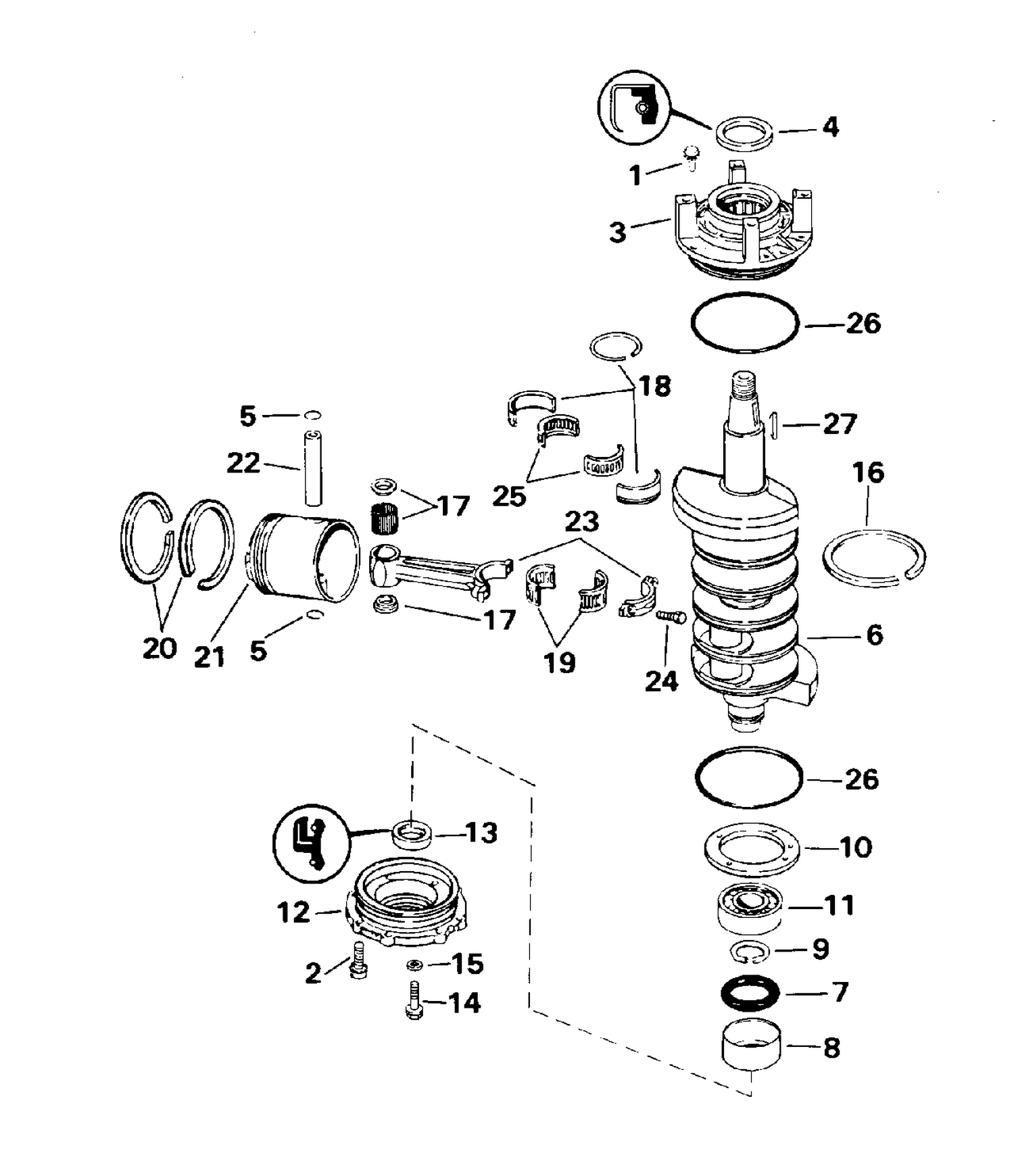 CRANKSHAFT & PISTON