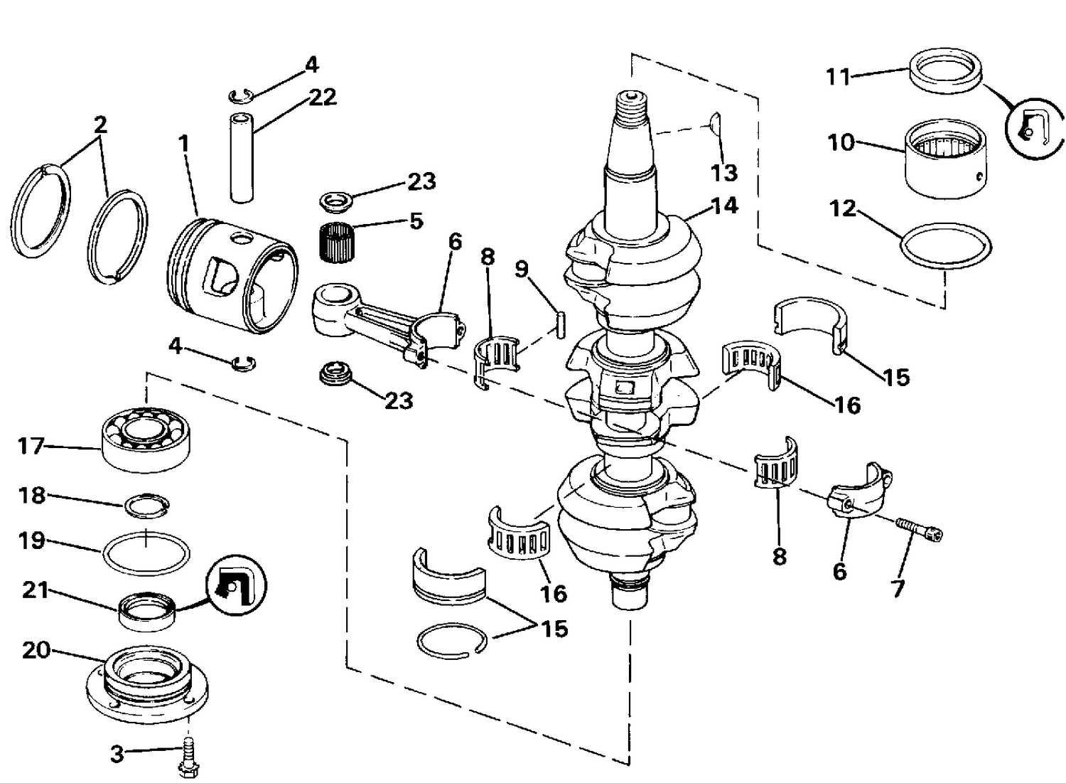 CRANKSHAFT & PISTON