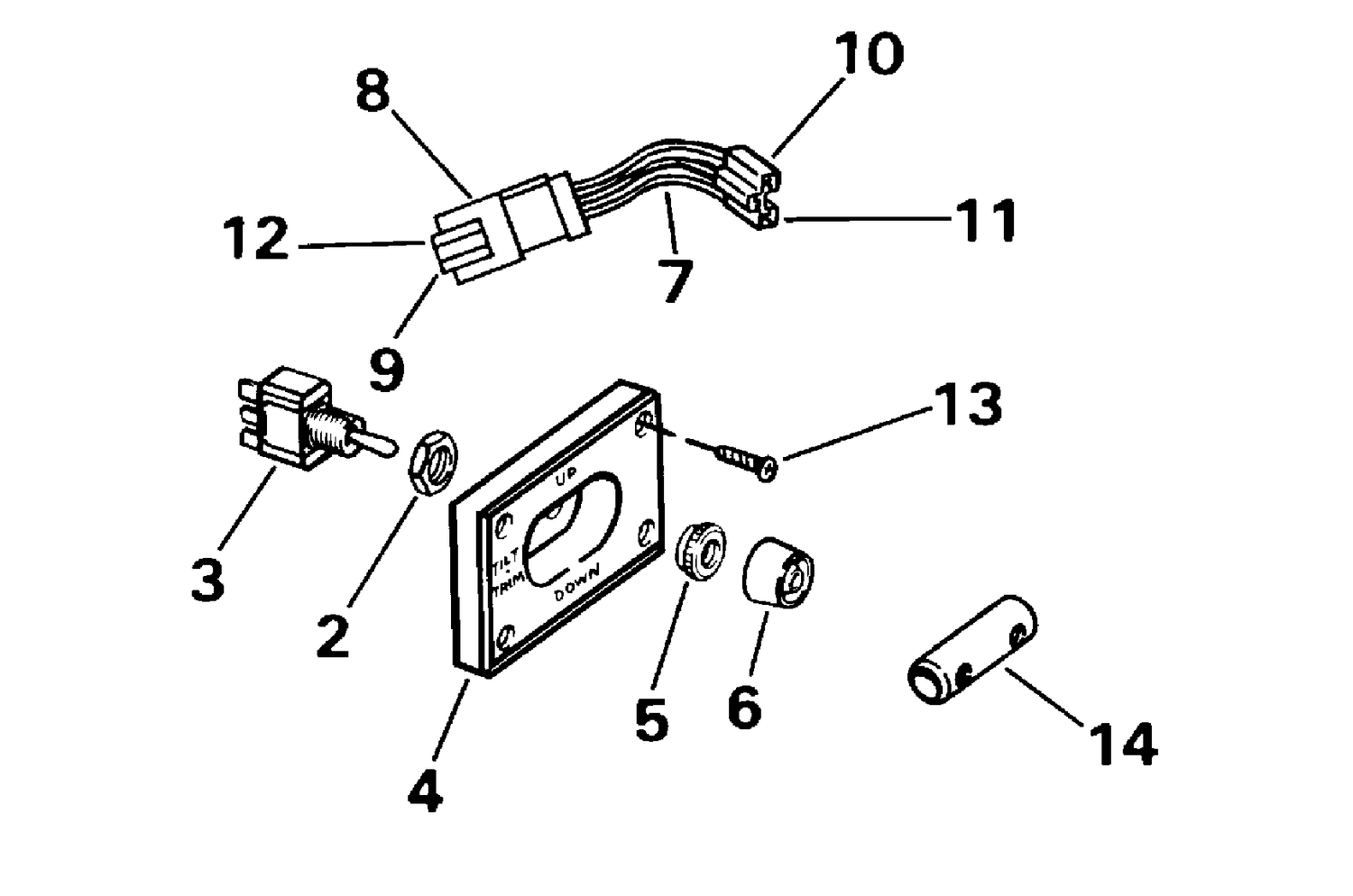TRIM/TILT SWITCH KIT - DUAL ENGINE