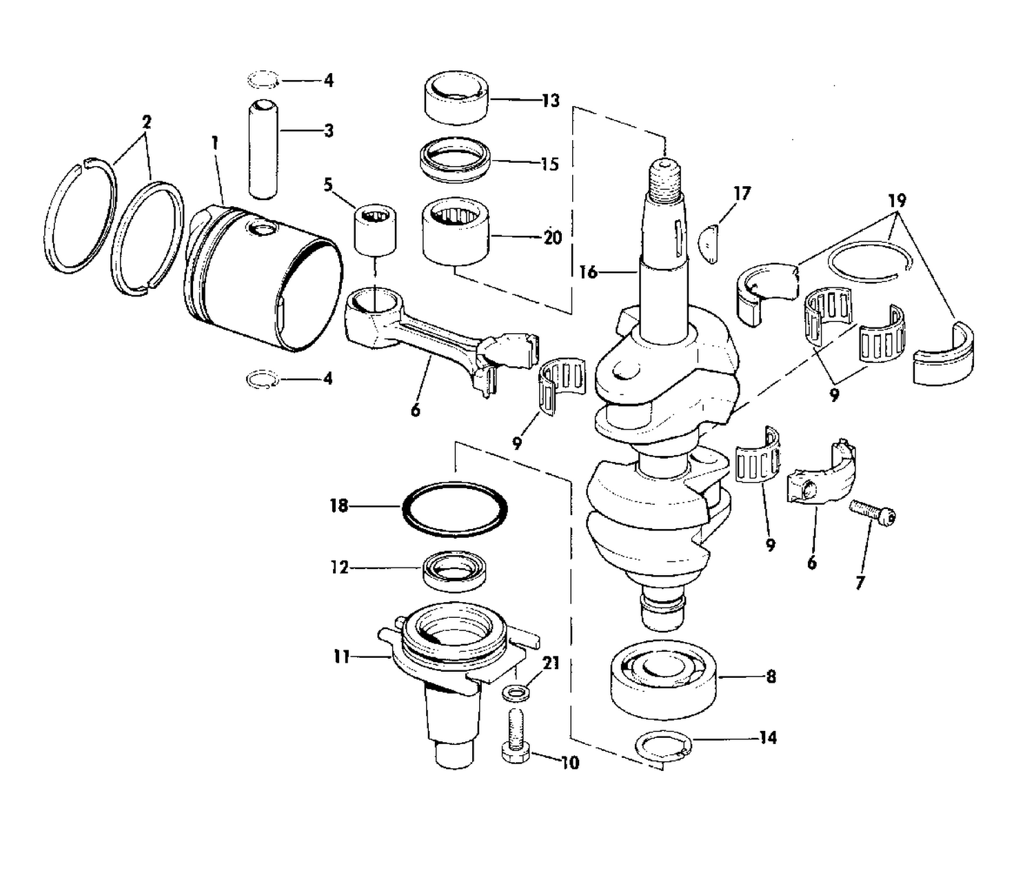 CRANKSHAFT & PISTON