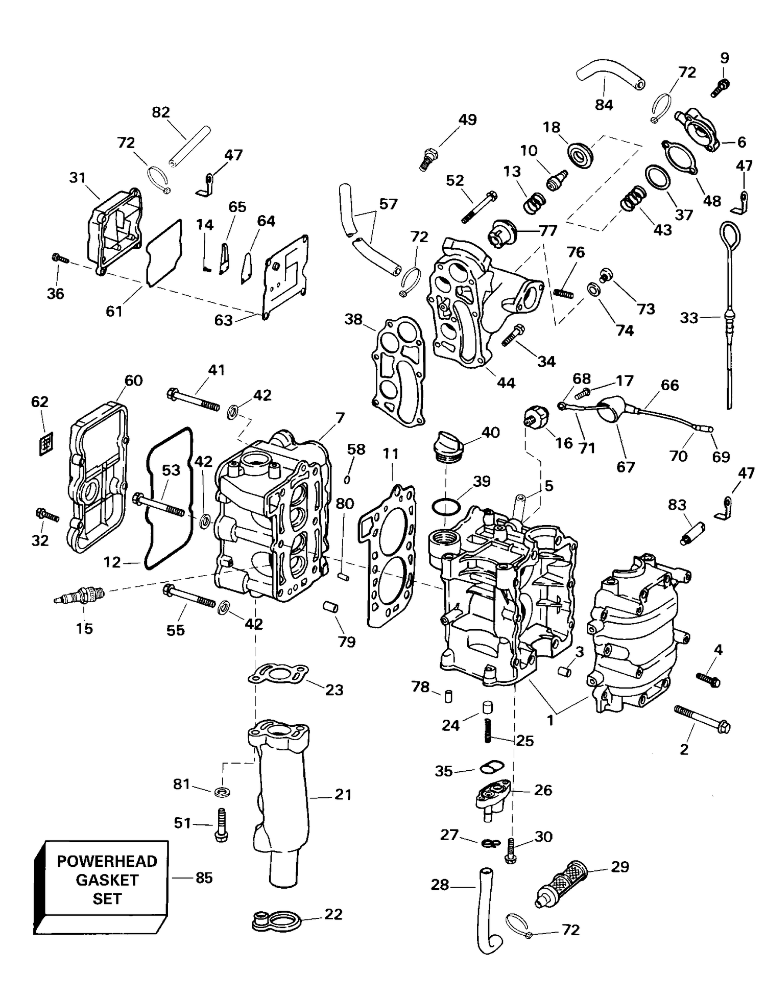 CYLINDER AND CRANKCASE